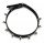 Rebel Edge Choker – Schwarzes Kunstleder-Halsband mit silbernen Nieten