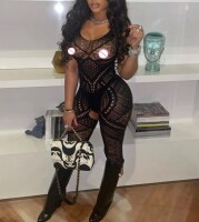 Midnight Illusion Bodystocking – Sensual Catsuit...