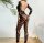 Obsidian Matrix Bodystocking – Schwarzer Ouvert Catsuit mit grafischen Cut outs, XS L