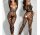 Obsidian Matrix Bodystocking – Schwarzer Ouvert Catsuit mit grafischen Cut outs, XS L