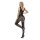 Obsidian Matrix Bodystocking – Schwarzer Ouvert Catsuit mit grafischen Cut outs, XS L