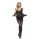 Obsidian Matrix Bodystocking – Schwarzer Ouvert Catsuit mit grafischen Cut outs, XS L