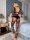 Obsidian Matrix Bodystocking – Schwarzer Ouvert Catsuit mit grafischen Cut outs, XS L