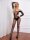 Black Orchid Lace Bodystocking – Schwarzer Ouvert Catsuit mit floraler Spitze & langen Ärmeln, XS L