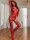 Scarlet Embrace Bodystocking – Sinnliche Eleganz in leuchtendem Rot, ouvert, XS-L