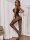 Midnight Eclipse Garter Bodystocking – Schwarzer Spitzen Catsuit mit Ouvert & Straps Optik