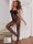 Midnight Eclipse Garter Bodystocking – Schwarzer Spitzen Catsuit mit Ouvert & Straps Optik