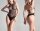 Eclipse High-Neck Fishnet Bodysuit – Elegant stretch lingerie, closed crotch, one size XS–L