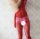 Scarlet Serpent Bodystocking – Men’s Fishnet Catsuit, Red, Open Crotch, XS–L, Stretch & Body-Hugging