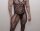 Noir Élegance Men’s Bodystocking – Black Lace Catsuit with Open Crotch, XS–L up to 90 kg