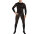 Sheer Black Open-Crotch Mens Bodystocking – sheer, long-sleeve, breathable & stretchy