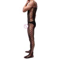 Floral Lace Strappy Mens Bodystocking – floral...