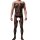 Midnight Rose Mens Catsuit – Floraler, elastischer Herren-Catsuit, ouvert, XS bis L