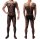 Floral Lace Strappy Mens Bodystocking – floral mesh, open crotch, stretchy close fit