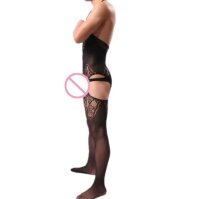 Lace Embrace Mens Bodystocking – Offen, elastisch...