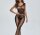 Serpent Bloom Open Crotch Bodystocking – Ouverter Catsuit mit floraler Netzspitze & großem Schuppenmuster, Einheitsgröße XS–L (bis ca. 70–75 kg)