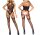 Silk Noir Lace Suspender Bodystocking – Open-Crotch Lace & Fishnet Elegance