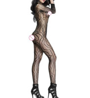 Mystic Noir Bodystocking – Verführerisches Schwarz, ouvert, XS bis L, elastisch