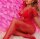 Scarlet Lattice Bloom Open-Crotch Bodystocking – red mesh, lace up cut outs & open crotch