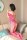 Fuchsia Lust Bloom Bodystocking – Fuchsia / Pink Netz Catsuit mit Blumenmuster, ouvert (im Schritt offen), Einheitsgröße XS–L (34–40)