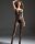 Black Lace Temptation Bodystocking – Schwarzer Spitzen Catsuit, ouvert (im Schritt offen), Einheitsgröße XS–L (34–40)