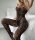 Black Lace Temptation Bodystocking – Schwarzer Spitzen Catsuit, ouvert (im Schritt offen), Einheitsgröße XS–L (34–40)