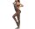 Black Lace Temptation Bodystocking – Schwarzer Spitzen Catsuit, ouvert (im Schritt offen), Einheitsgröße XS–L (34–40)