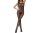 Black Lace Temptation Bodystocking – Schwarzer Spitzen Catsuit, ouvert (im Schritt offen), Einheitsgröße XS–L (34–40)