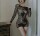 Heartstrings Fishnet Dress – Off-shoulder mini dress with heart details, XS-M (34-38)