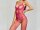 Fuchsia Floral Lace Open-Crotch Bodystocking – pinke Spitze, Netzbeine, ouvert & elastisch