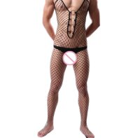 Nocturnal Seduction Mens Fishnet Bodystocking –...