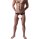Midnight Chains Men’s Ring Net Bodystocking – Black ring-detail fishnet men’s bodystocking, deep V, open crotch, stretchy & soft