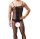 Obsidian Elegance Mens Bodysuit – Transparenter Herren-Bodysuit mit ouvert-Design, XS-S
