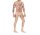 Ink Illusion Men’s Tattoo Mesh Bodystocking – Full-body tattoo print, long sleeves, open crotch, soft stretch mesh