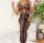 Obsidian Lattice Bodystocking – Schwarzer Netz-Catsuit mit floralen Mustern & ouvert Schritt, XS-L