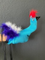 Mens Blue Rooster G-String – Witziger Herren-String mit Huhn-Design, elastisch, S bis L