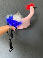 Exotic Bird Men´s String – Lustiger Feder-Look, S-L, elastisch