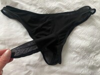 Black Elegance Mens Brief – Herren Slip mit Penishülle, S-L, Schwarz