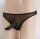 Black Mesh Men’s Tanga – Herren Tanga mit Penishülle, XS-S, elastisch