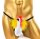Funny Rooster Mens Thong – Lustiger Herren-String mit Hahn-Design, elastisch, farbenfroh, Einheitsgröße S-L