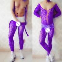 Purple Desire Men’s Bodystocking – Purple...