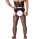 Black Desire Men’s Lace Suspender Bodystocking – Schwarzer Herren Netz-Bodystocking mit Spitzenmuster & ouvert Design