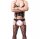 Black Desire Men’s Lace Suspender Bodystocking – Schwarzer Herren Netz-Bodystocking mit Spitzenmuster & ouvert Design