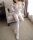 Ivory Whisper Sheer Open-Crotch Catsuit – Sheer long-sleeve catsuit, open crotch, soft stretch XS–S