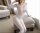 Ivory Whisper Sheer Open-Crotch Catsuit – Sheer long-sleeve catsuit, open crotch, soft stretch XS–S