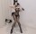 Striped Seduction Bodystocking – Erotic Catsuit with Vertical Stripes, Open-Crotch, Stretchy & Figure-Hugging, for XS-M (34-38)