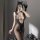 Daring Cut-Out Net Bodystocking – Ouvert, dehnbar, XS-L (34-40), Schwarz