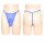 Mens Vibrant Sheer String – Herren-String mit Penishülle, elastisch, Blau