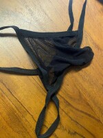 Mens Transparent Mesh G-String – Durchsichtiger Herren-String, elastisch, XS bis L