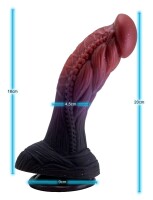 Celestial Hunter Dildo – Der kosmische Jäger, 20 cm, Außerirdische Struktur für tiefes Füllerlebnis